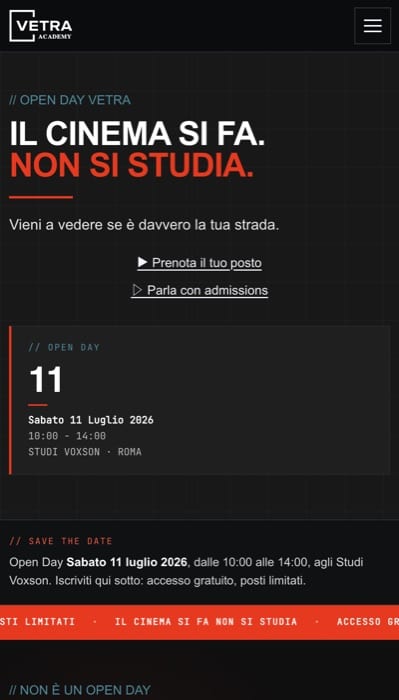 Open Day Vetra Academy