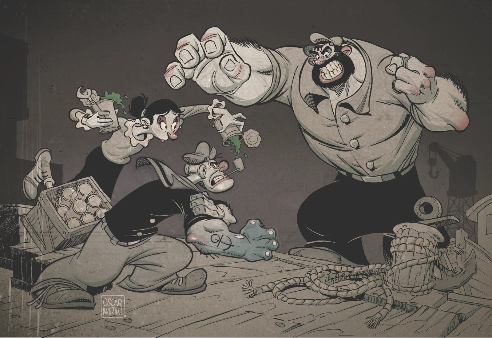 L'illustrazione di Oscar Martin per il progetto.